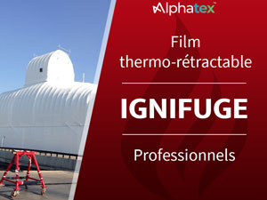 Film thermo-rétractable ignifugé