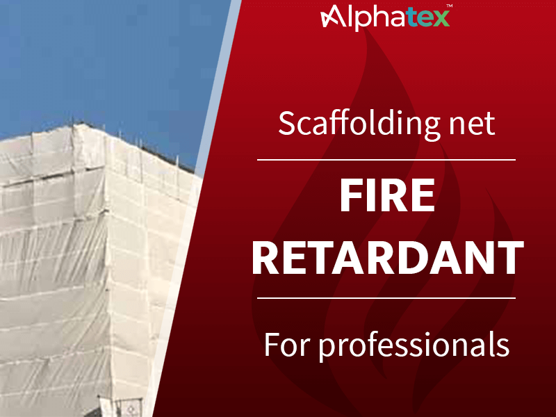 Fire retardant scaffolding net