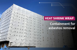 Heat shrink wrap used for asbestos removal