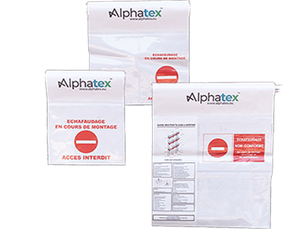 Pochettes d'échafaudages Alphatex