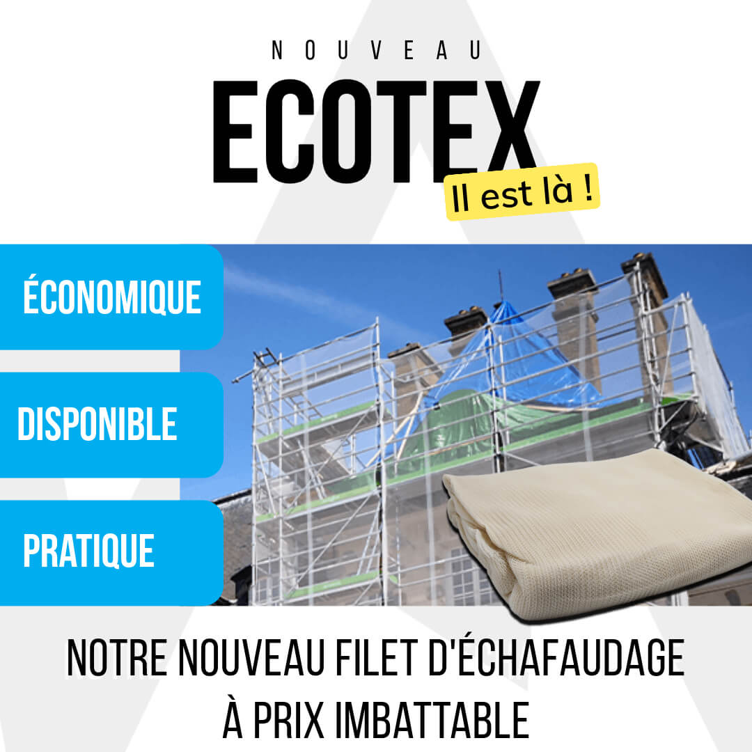 EcoTex, le filet d'échafaudage au prix imbattable