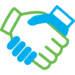 logo de deux mains qui se serrent