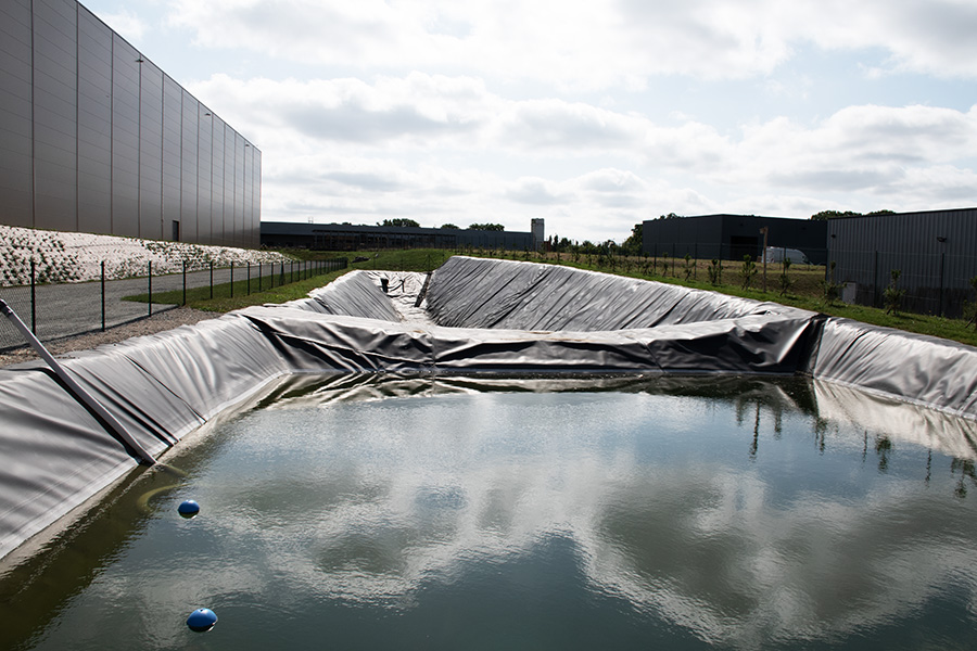 Bassin de rétention d'eau